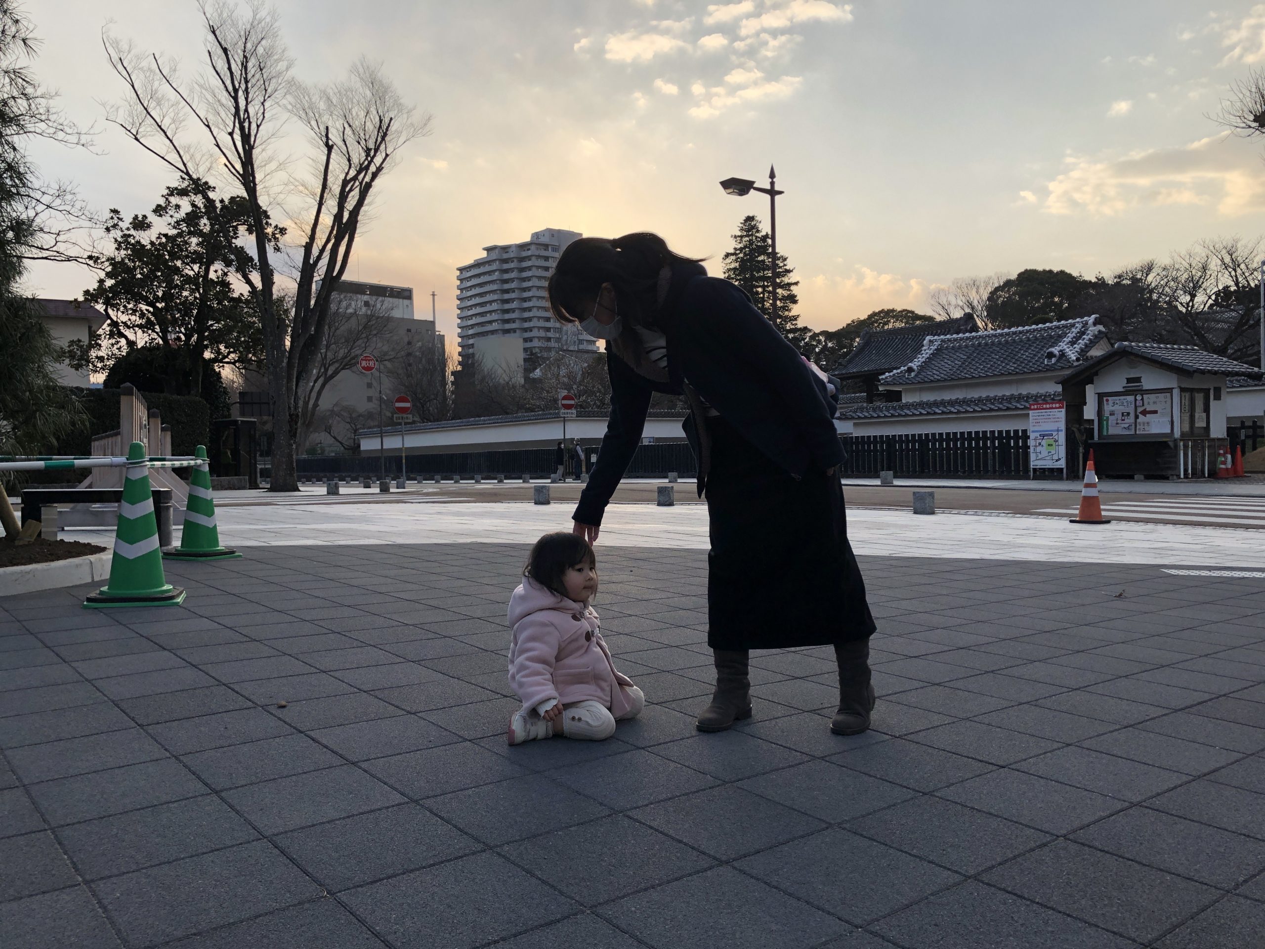 理事長とお子様の写真